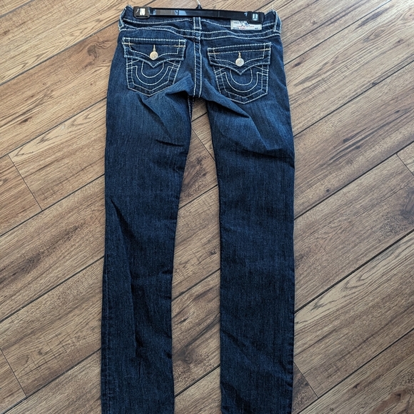 Limited Edition*True Religion Section Skinny Seat* (white stitch) - Picture 4 of 5